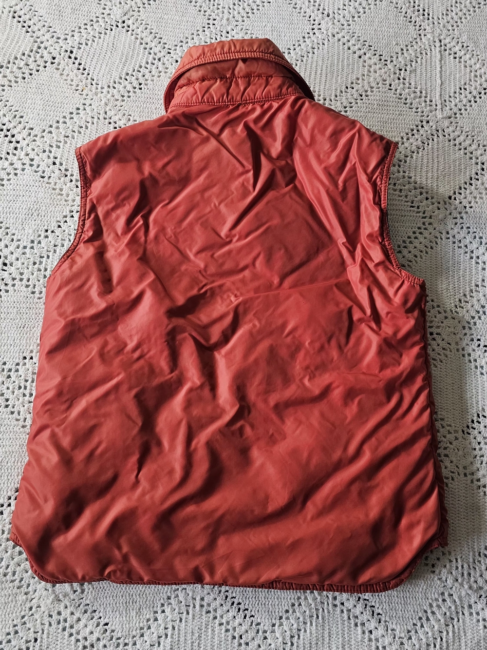 Vintage Colorblock Puffer Vest White Stag Brand - Picture 9 of 14
